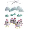 White Chicken Handmade Baby Crib Mobile Infant Musical Mobile Boys Girls Nursery Hanging Toy