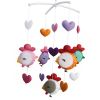 Baby Crib Musical Mobile Hanging Nursery Room Decor Newborn Bedding Crib; Cute Colorful Chicken