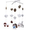 Handmade Baby Crib Musical Mobile Bell White Giraffe Baby Shower Gift Nursery Decor