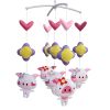 Cute Pink Pigs Handmade Baby Crib Mobile Animal Baby Nursery Mobile Toy Hanging Decor Boys Girls Baby Shower Gift