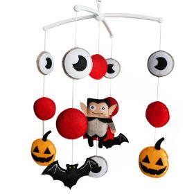 Halloween Vampire Baby Crib Mobile Infant Room Hanging Musical Mobile Crib Toy Nursery Decor for Girls Boys