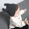 Gray Baby Cute Ear Striped Hat