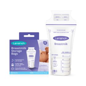 Lansinoh Breastmilk Storage Bags for Breastfeeding Moms, 100 Ct