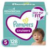 Pampers Cruisers Active Fit Taped Diapers Size 5, 128 Count