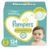 Pampers Swaddlers Diapers Size 2, 124 Count