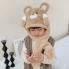 Khaki bear can wave hands can speak Children's funny hat