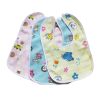 3-Pack Color Random Washable Waterproof Children's Super Soft Bib Baby Bib