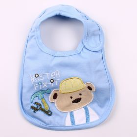 Optional Baby Bib Children's Cotton Three-layer Waterproof Saliva Towel (Option: Tool Bear)