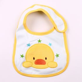 Optional Baby Bib Children's Cotton Three-layer Waterproof Saliva Towel (Option: Five Star Duck)