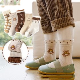 Winter Warm Boys And Girls Middle-aged Baby Socks (Option: Style24-6to8 years)