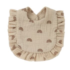 Baby Cotton Printed Gauze Bib (Option: 1style)