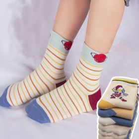 Winter Warm Boys And Girls Middle-aged Baby Socks (Option: Style4-9to12 years)