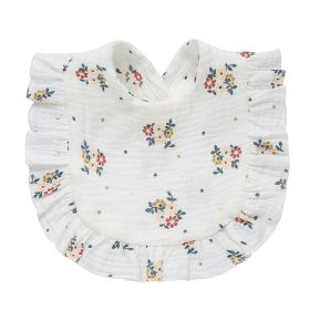 Baby Cotton Printed Gauze Bib (Option: 6style)